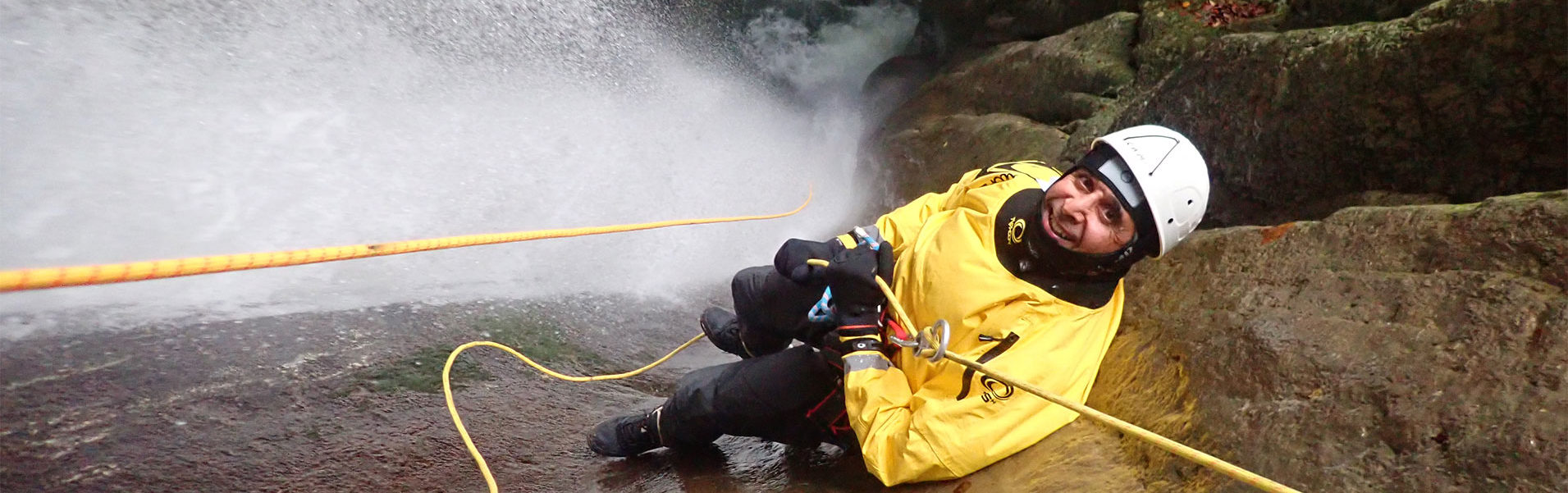 canyoning hivernal au lac d'Annecy