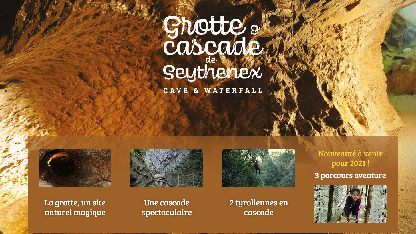 Grotte et cascade