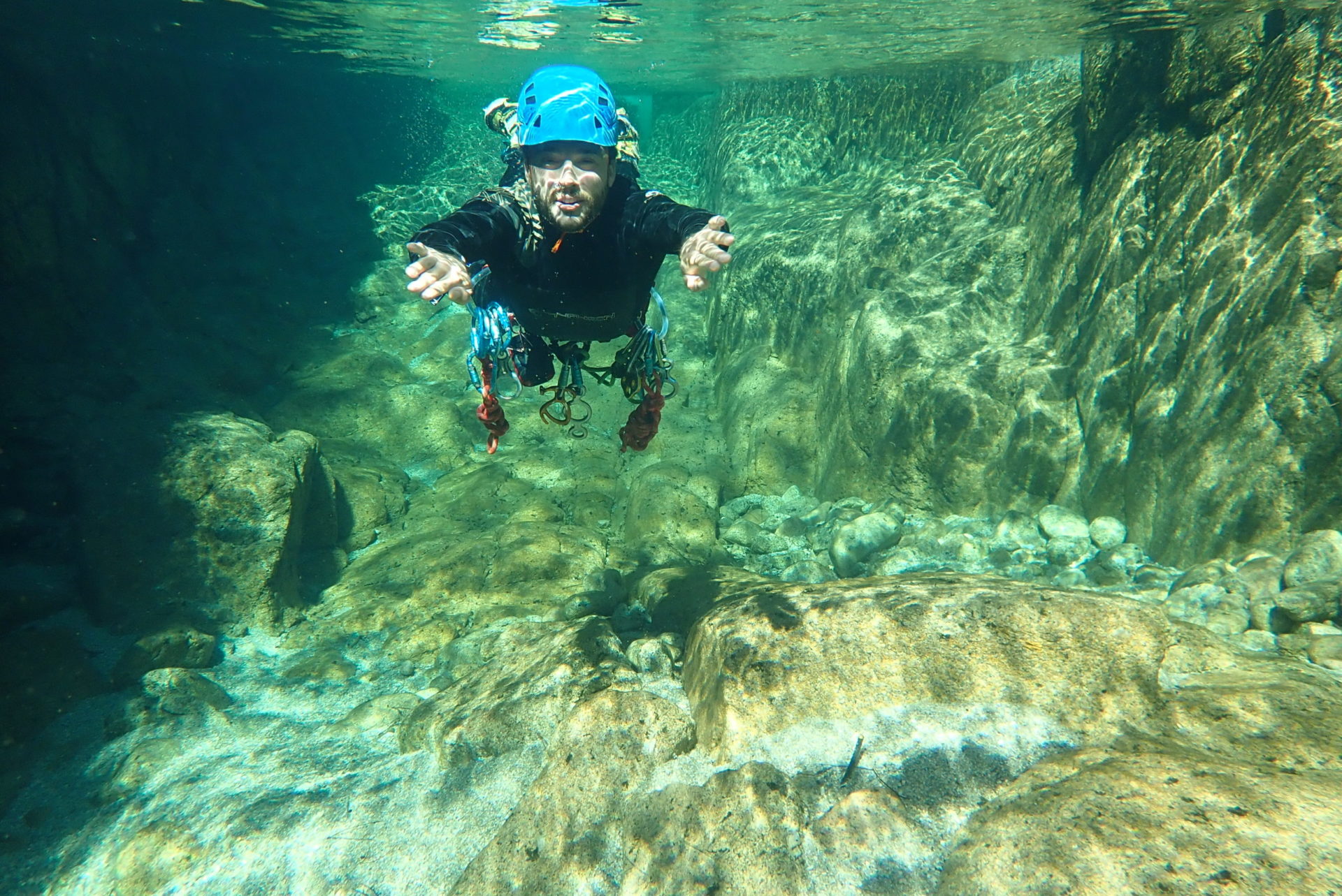 Canyon au lac d'Annecy